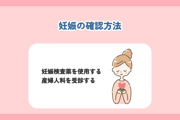 妊娠の確認方法