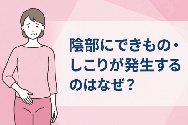 陰部にできもの・しこりが発生するのはなぜ？