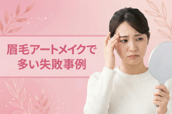 眉毛アートメイクで多い失敗事例