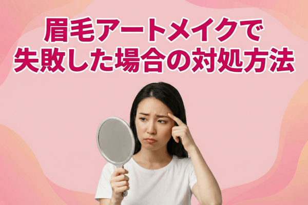 眉毛アートメイクで失敗した場合の対処方法