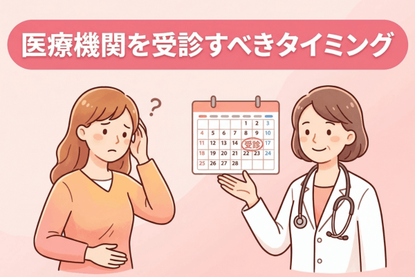医療機関を受診すべきタイミング