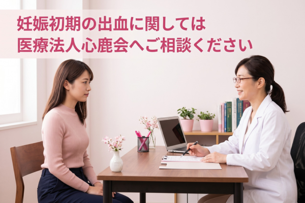 妊娠初期の出血に関しては医療法人心鹿会へご相談ください