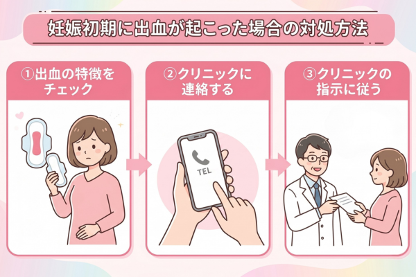 妊娠初期に出血が起こった場合の対処方法