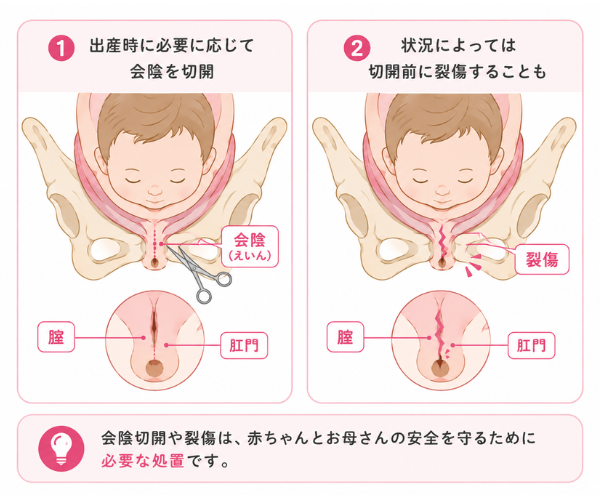 会陰切開・裂傷が完治していない
