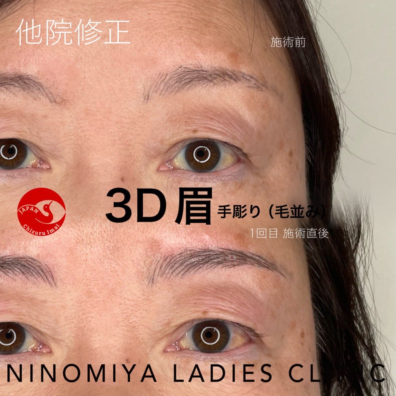 【３D眉】毛並み　アートメイク